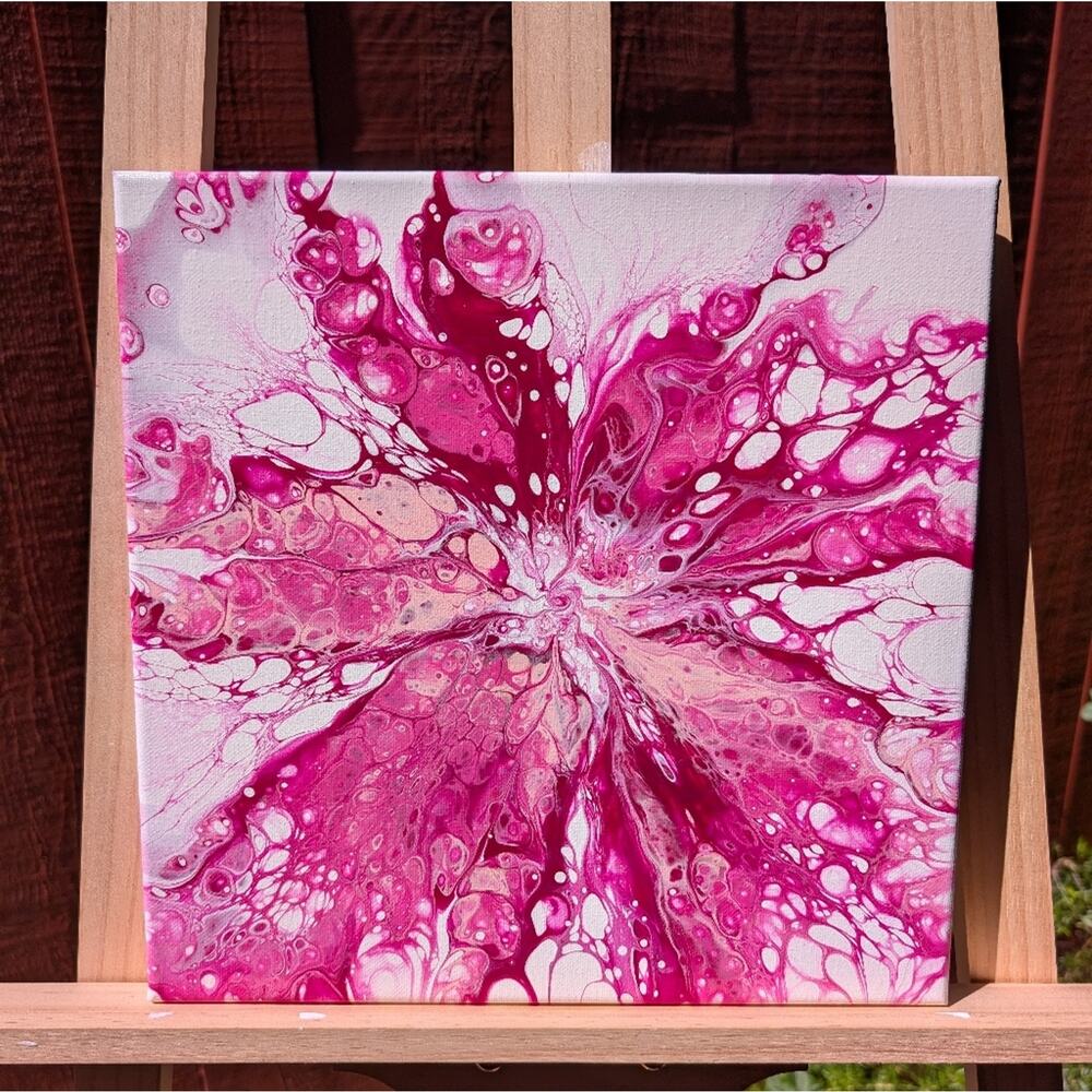Original Handmade Acrylic Painting Abstract Canvas Art 12×12